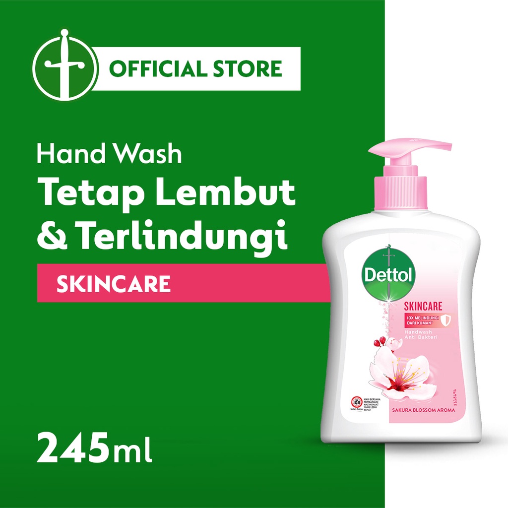 Dettol Sabun Tangan Skincare 245 ml Pump Shopee Indonesia