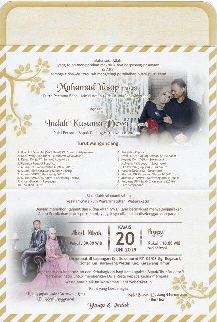 Undangan Pernikahan Model Dan Desain Lintang 49
