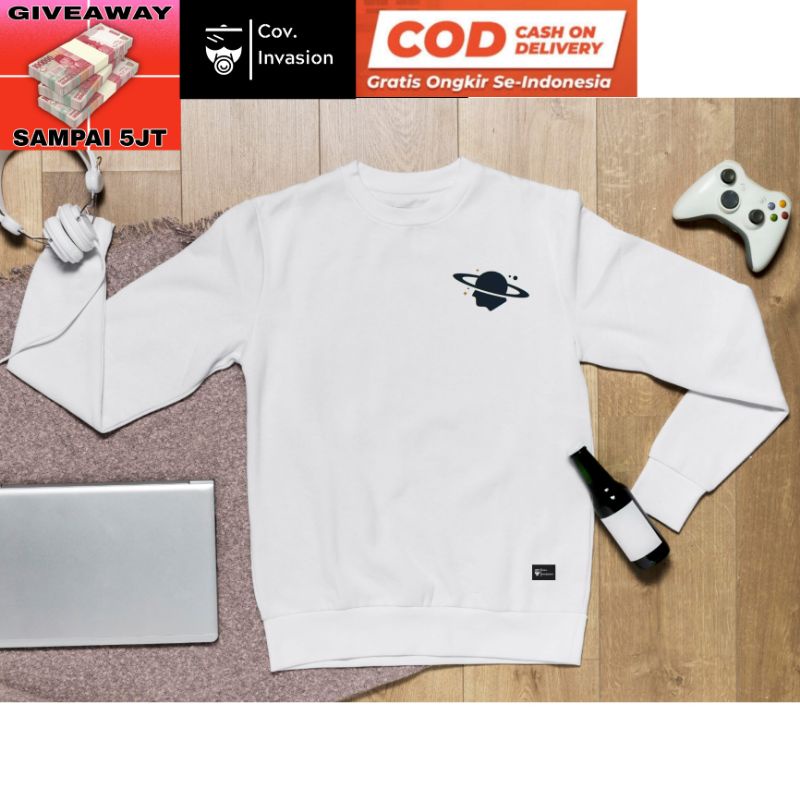 1 SWEATER PRIA WANITA Planet Boy CREWNECK HITS MURAH OOTD DISTRO [AESTHETIC]