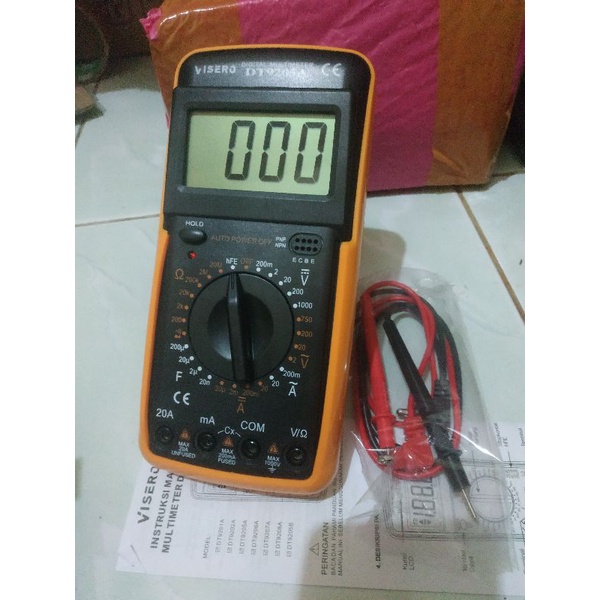 Digital Multimeter Multitester DT-9205A Layar Jumbo