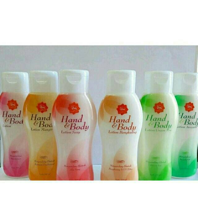 Hand Body Lotion 100 ml Viva Original Sexy Aloe Vera Bengkuang Greentea Avocado Mangir