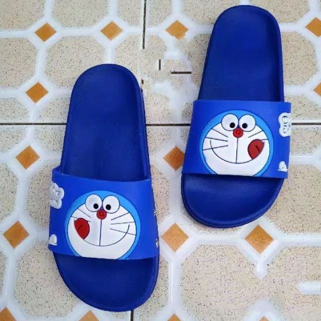 Sandal Selop anak / Sandal Karet anak karakter Doraemon