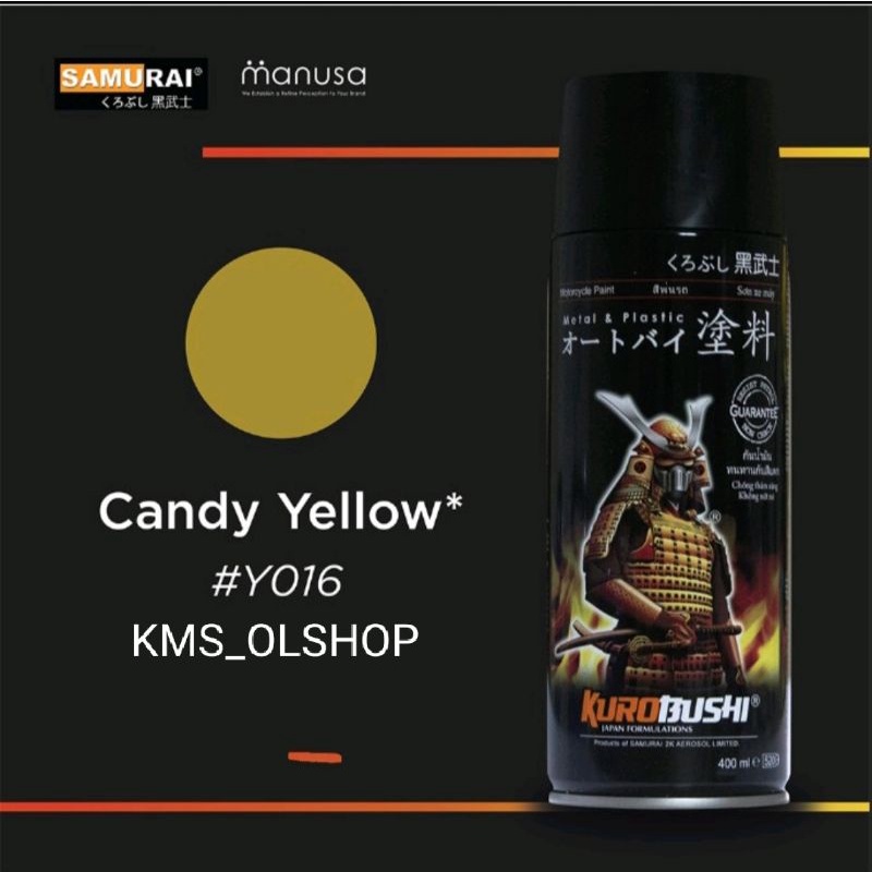 Pylox Samurai #Y016 Candy Yellow/Samurai Paint #Y016 Candy Yellow