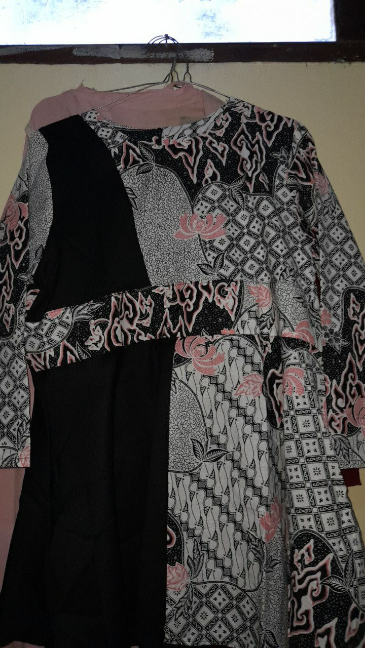 Tey-17 Batik Wanita Asj Sa Hrb026 Kenongo Kemeja Tosca Pendek