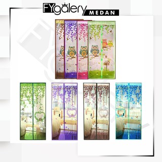 FygaleryMedan Tirai  Magnet Baichuan Motif Dekorasi Pintu  