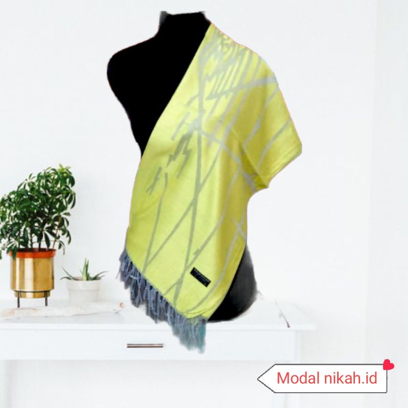 syal Cashmere garis zigzag| Motif | Selendang | Scarf | Syal | Shawl | Pasmina