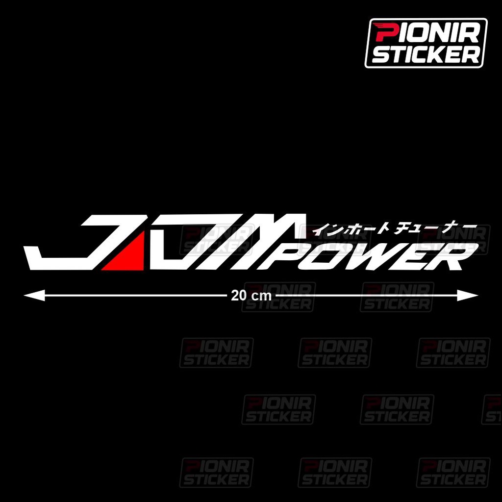 Stiker JDM POwer Cutting Sticker JDM power