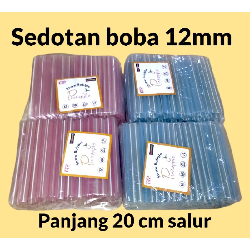 SEDOTAN BOBA MURAH 12MMx 18CM SALUR RUNCING NO STERIL