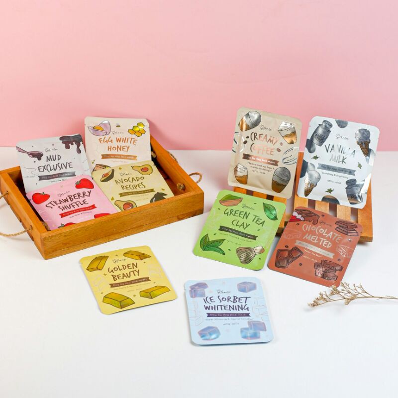 (Distri resmi) Masker lea gloria 20 gr kemasan baru