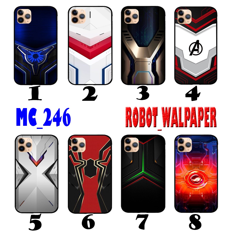 {MC246} Hardcase Fullprint 3D { ROBOT_WALLPAPER } All Type