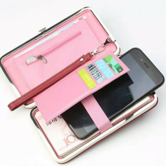 Dompet wanita pidanlu jumbo lady barbie/muat HP Android cewek korea style