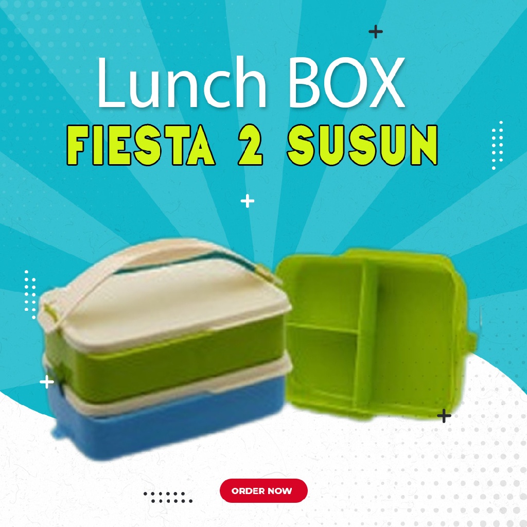 Rantang Bekal Makanan 2 Susun Anti Pecah Premium Grade