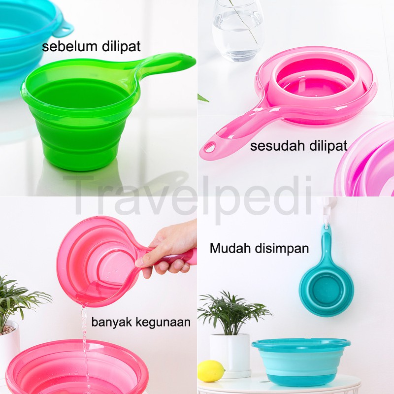 Gayung Air Lipat Fodable Traveling Kemping Camping