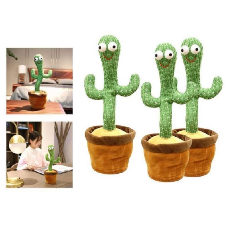 Boneka Kaktus Goyang Bicara - Dancing Cactus Toy