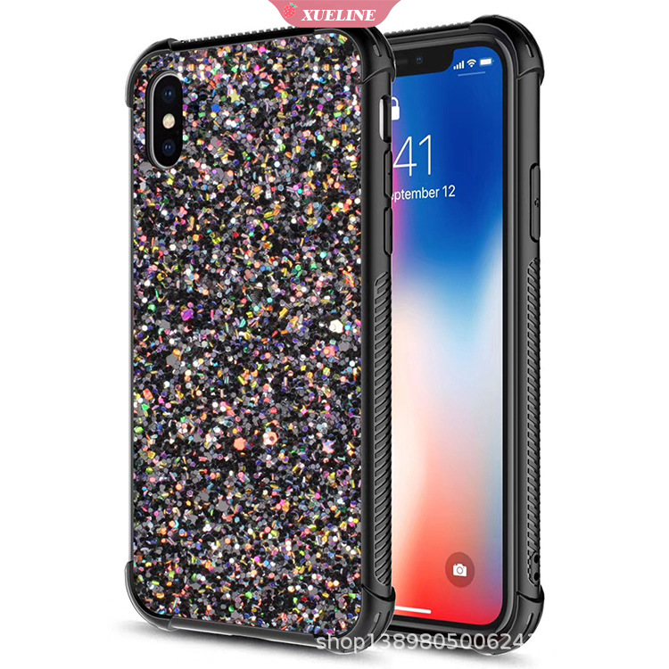 Iphone 7 Plus ​8 Plus 6 Plus 6S Plus XR ​X Xs Max Phone Case Glitter Phone Case Shockproof Protective Cover Soft Silicone Case Shell Xueling