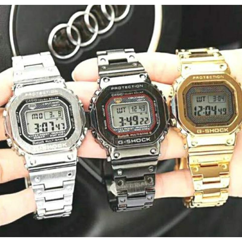 CASIO G-SHOCK GMW-B5000 DIGITAL RANTAI STAINLESS