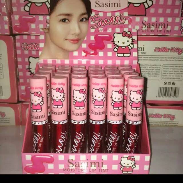 Liptint sasimi hello kitty ecer