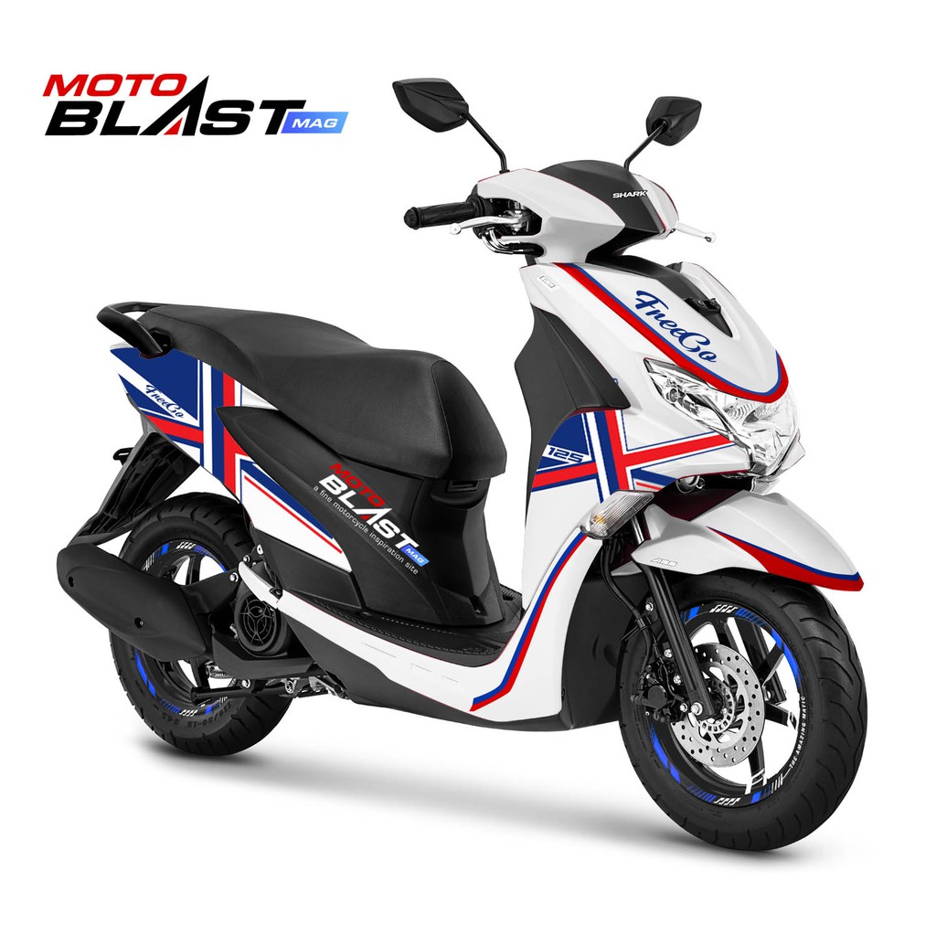 Decal Stiker Yamaha FreeGO RWB BMW STYLE
