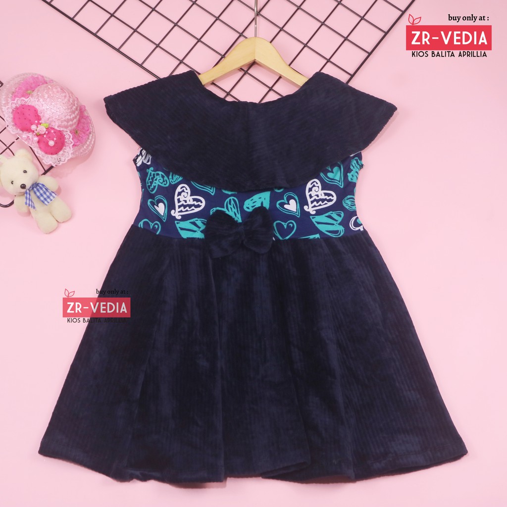 Dress Najwa uk 5-6 Tahun / Dres Import Anak Perempuan Gaun Pesta Grosir Baju Cewek Murah Yukensi