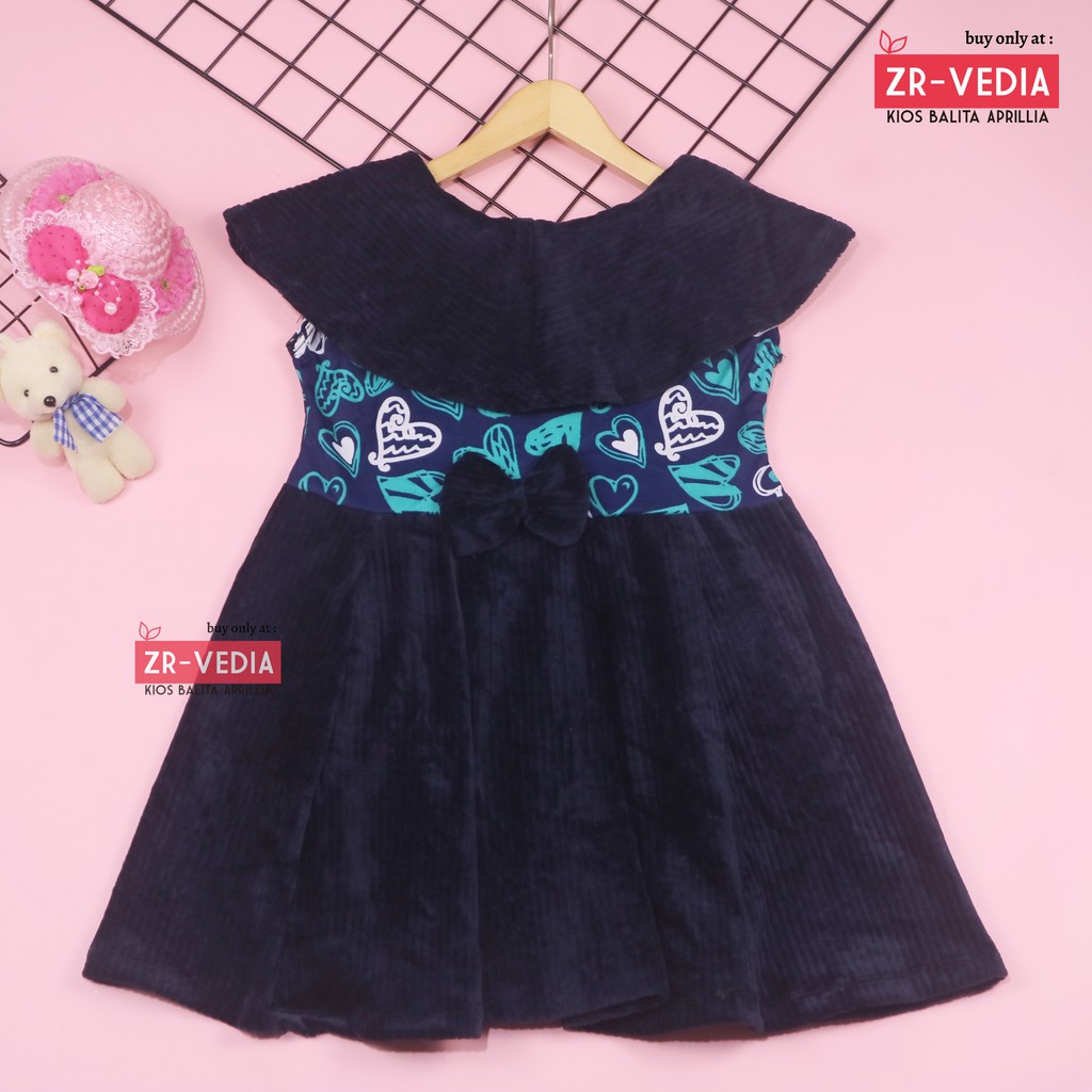 Dress Najwa uk 5-6 Tahun / Dres Import Anak Perempuan Gaun Pesta Grosir Baju Cewek Murah Yukensi