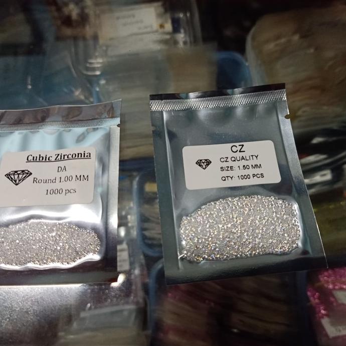 best seller] Batu Cubic Zirconia Putih Grade DA / A5