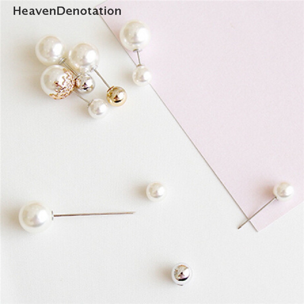 [HeavenDenotation] Big Needle Pearl Brooch Bouquet Pin Sweater Shawl Buckle Wedding Bridal Jewelry