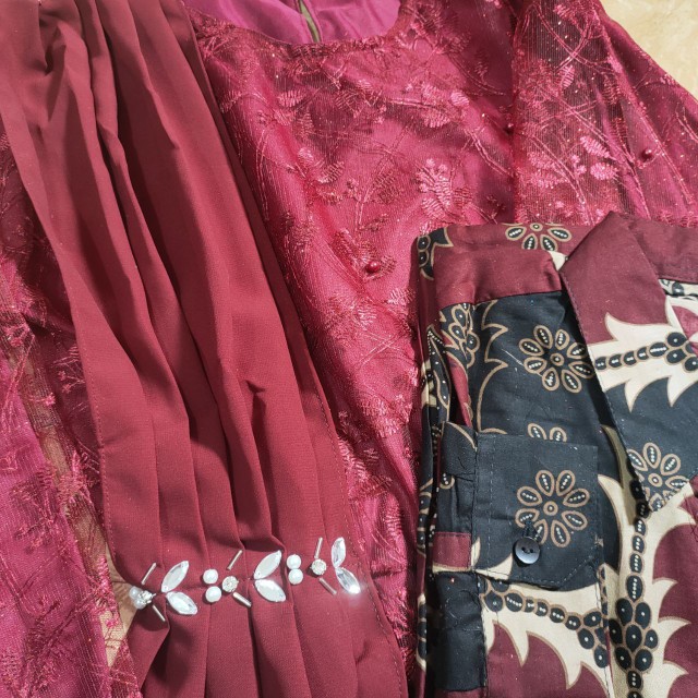 Maura Couple - Sania Ruffle Batik Couple Ori Ndoro Jowi Dnt Garansi Termurah Shopee - Pekalongan