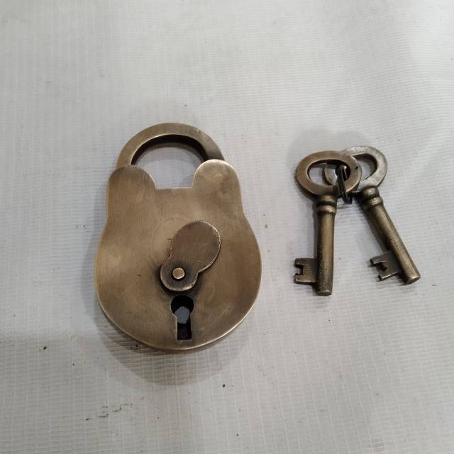 2-3/4&quot; Brass padlock / Gembok / Kunci rumah kuningan - antique brass Termurah