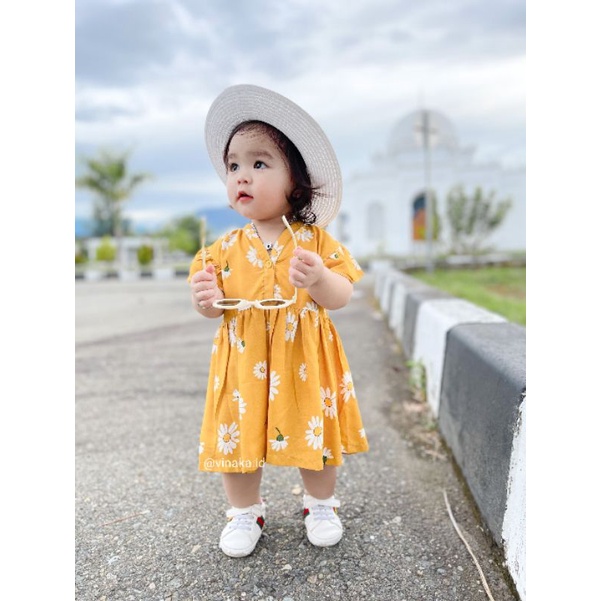 DRESS BAYI USIA 0-18 BULAN ( RAYON PREMIUM) &quot;Callia Baby Dress&quot;