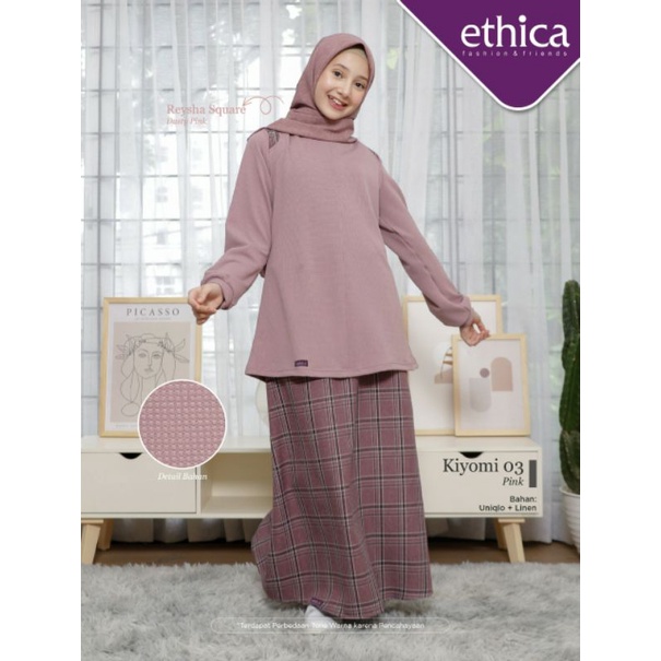 Outfit Remaja / Baju Remaja / Baju Setelan Ethica Kiyomi 03 Taupe / Kiyomi 03 Pink / Setelan Remaja 
