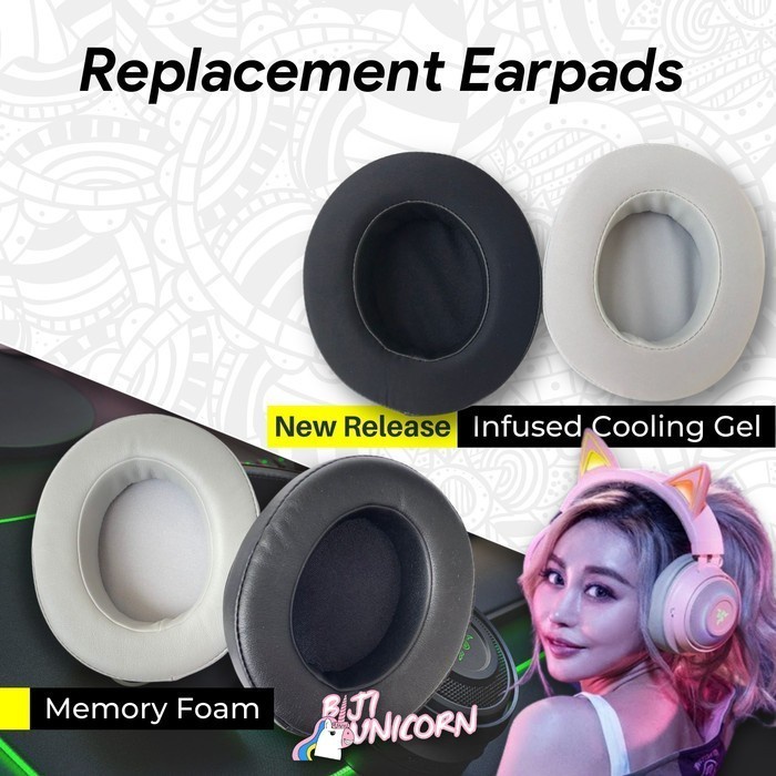 Earcup Earpad Ear Cushion Cushion Razer Nari Essential Ultimate Kraken Kitty