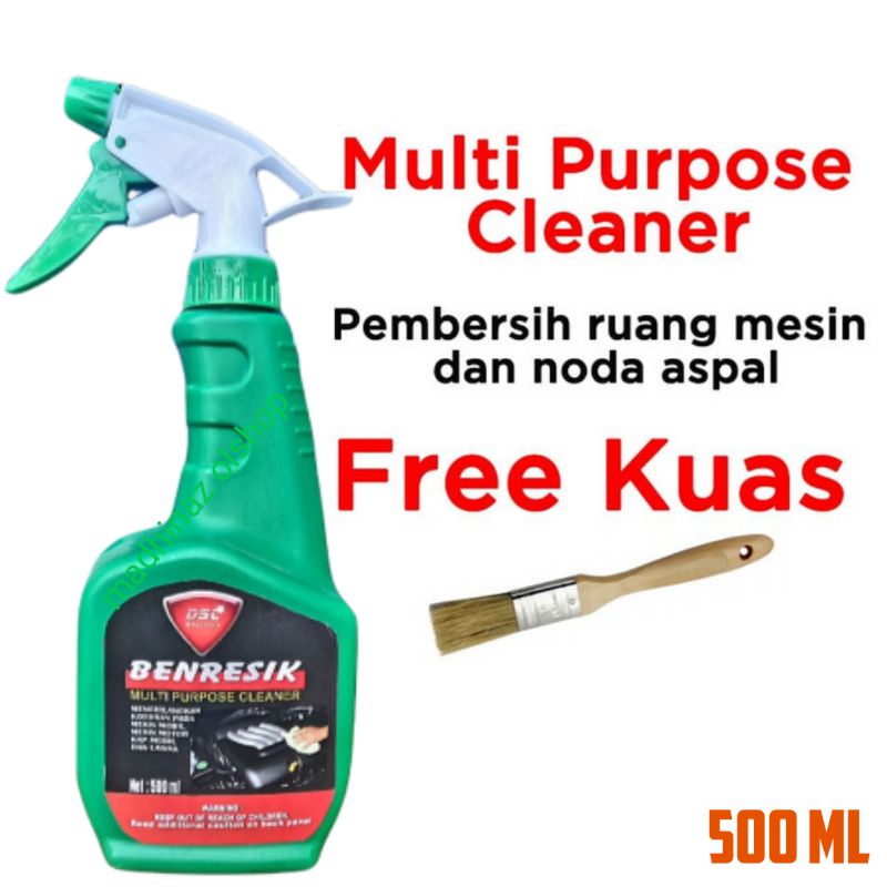 pembersih mesin velg ,body mobil  ,mesin motor dari kerak oli debu multi purpose cleaner dsc benresik 500 ml