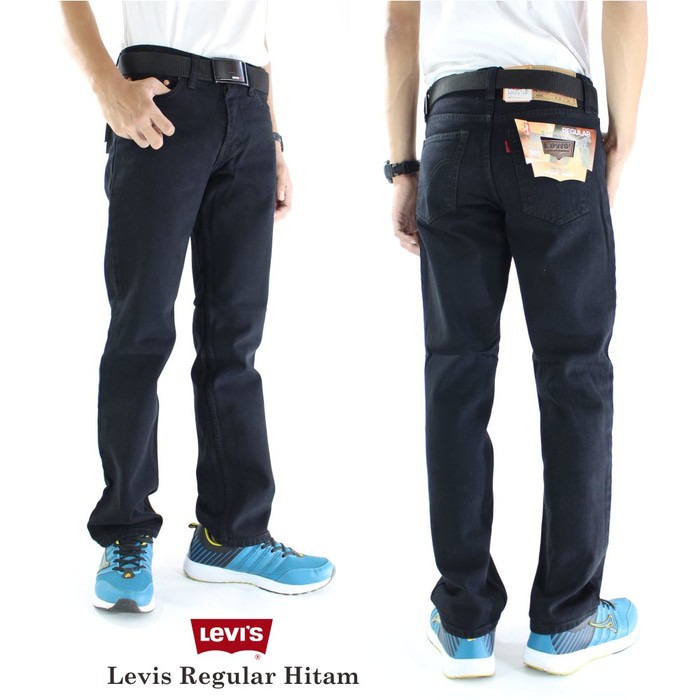 Best seller Celana Jeans Levis Reguler Hitam   Celana Panjang Pria Diskon