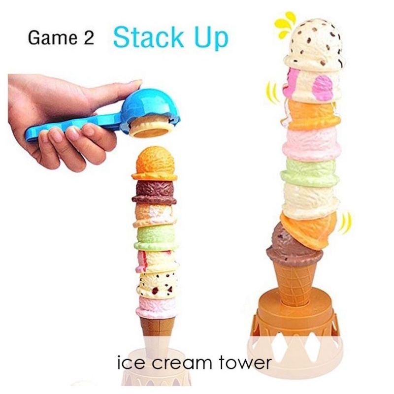 ICE CREAM TOWER/ mainan es krim/ mainan anak