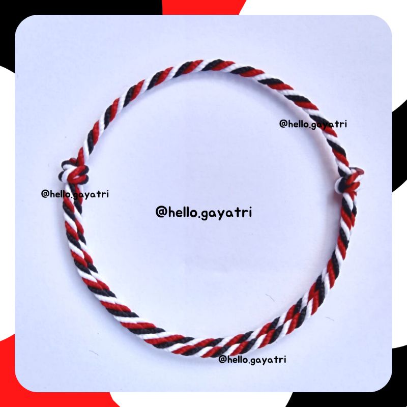 GELANG TRIDATU ASLI Khas BALI Tahan Air-E