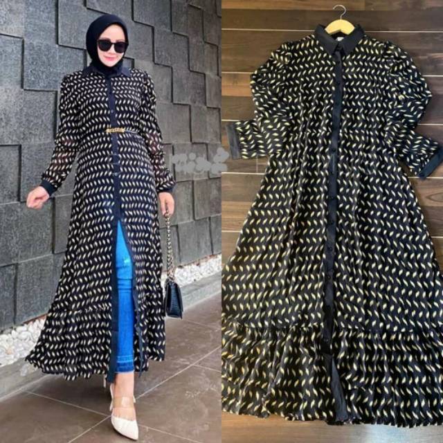 LONG TUNIC / TUNIK PANJANG / LONG CARDY / FULL KANCING