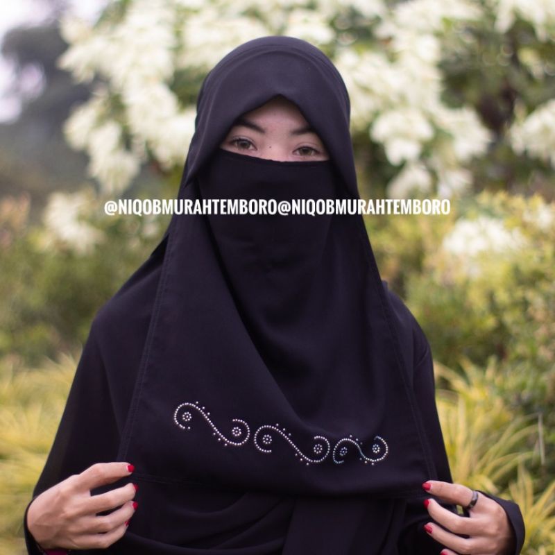 Niqob Milaya Manik Niqab Cadar kode 01