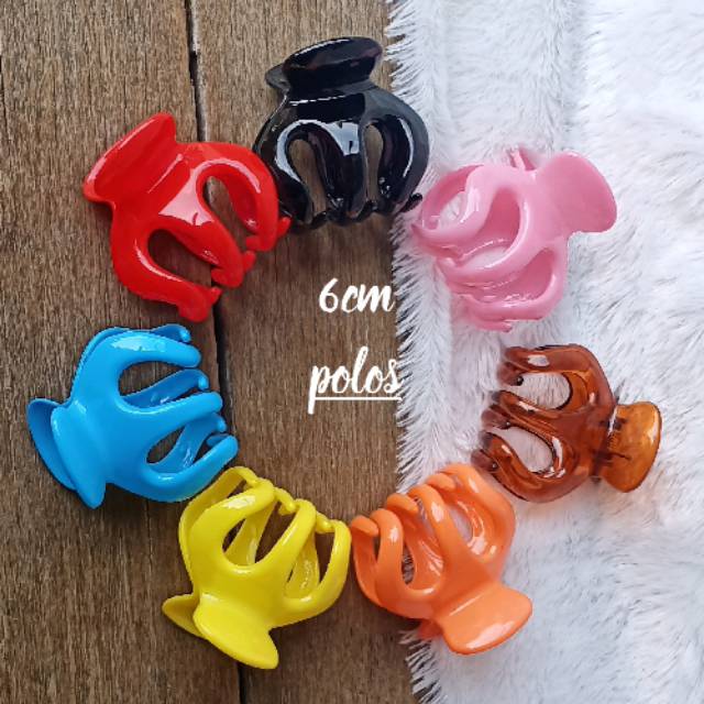 JEDAI JUMBO 6CM WARNA/ JEPIT RAMBUT JEDAI/ JEDAI 6CM