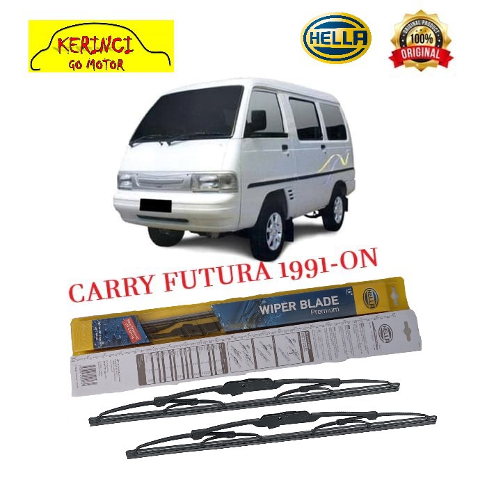 WIPER SUZUKI CARRY FUTURA 1991-ON HELLA PREMIUM 16&quot; &amp; 16&quot; SEPASANG