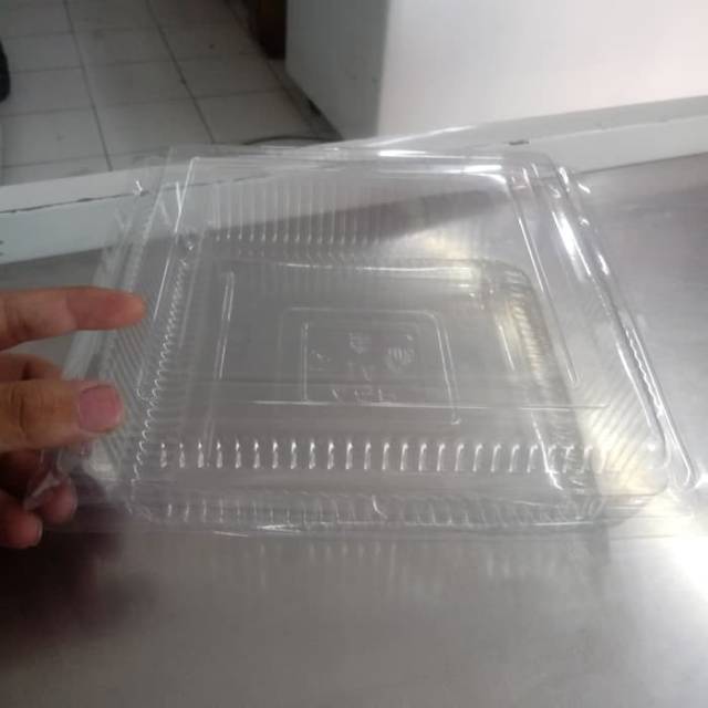 Mika plastik kotak 1A(bolu 4telur)mika kue bolu