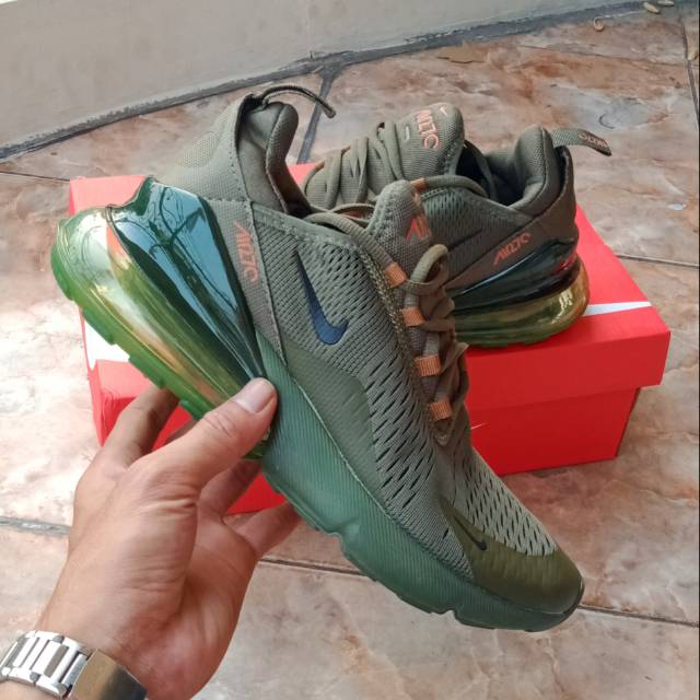 nike air max 270 green and gold