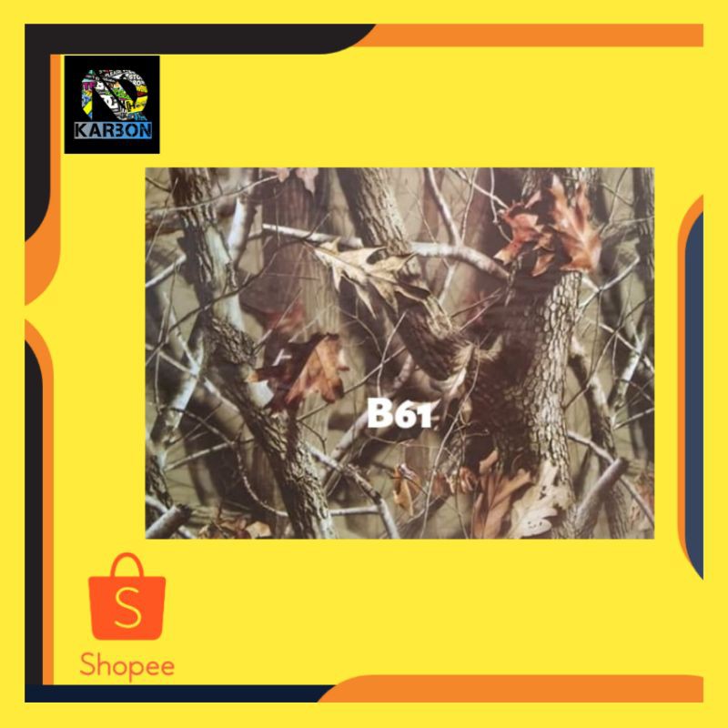 Bahan Karbon Celup WTP Water Transfer Printig Motif Camo kode B61
