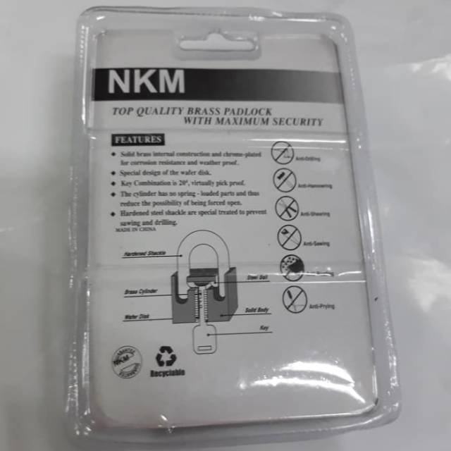 Gembok Serbaguna Professional Lock 70 mm pendek