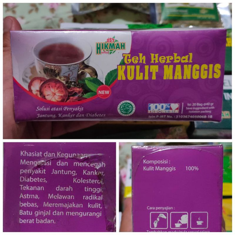 

Teh Herbal Kulit Manggis - Teh Celup Herbal Kulit Manggis