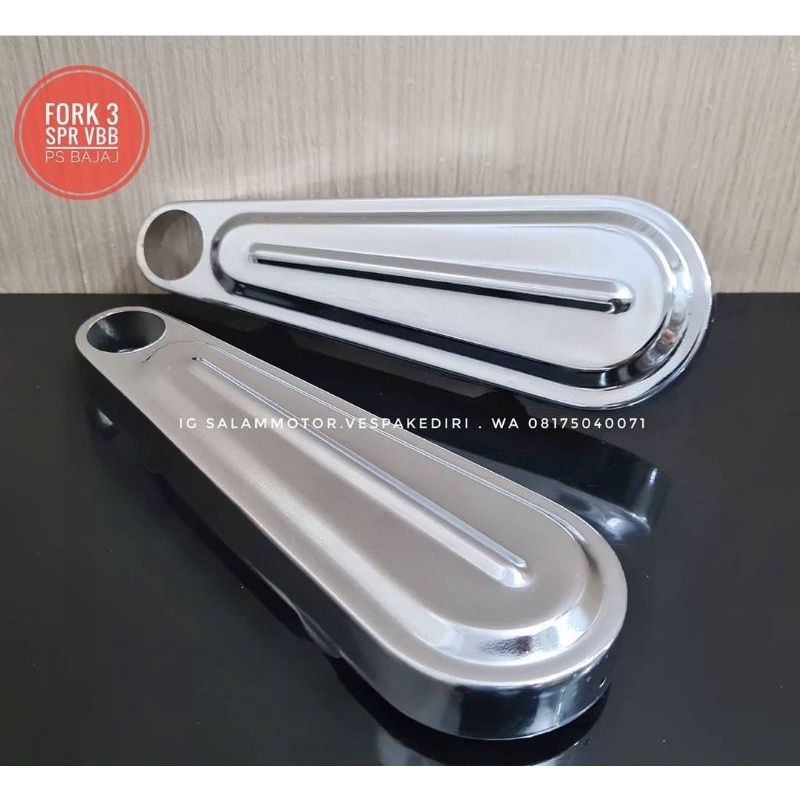 cover fork vespa tutup pala fork vespa chrome garis vespa fork 3 super ps vbb