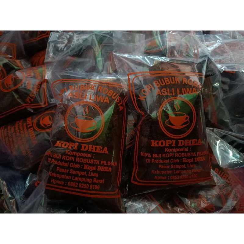 

Kopi bubuk Robusta asli lampung 250gr