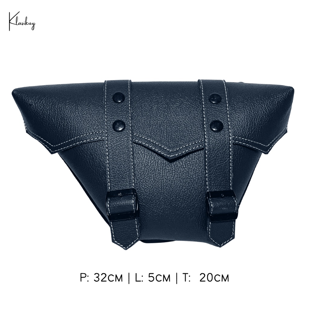 KLASIKUY - Model 06 : Tas Motor Side Bag Samping Motor Klasik Custom Japstyle