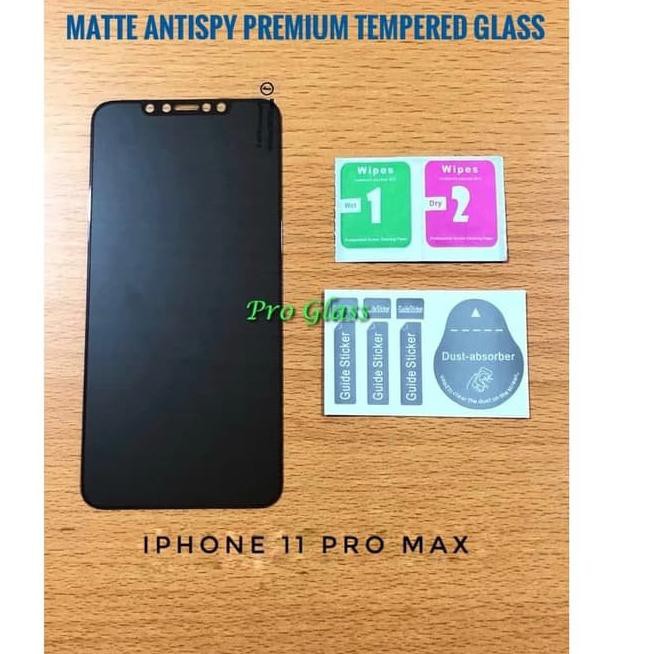 AGSP Iphone 11/Iphone 11 PRO/ Iphone 11 PRO MAX rivacy MATTE AntiSpy - Anti Glare Tempered Glass Spy