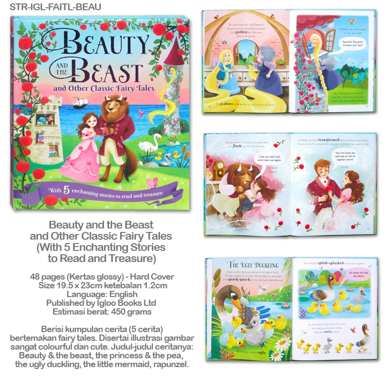 Classic Fairy Tales With 5 Enchanting Stories To Read And Treasure Shopee Indonesia