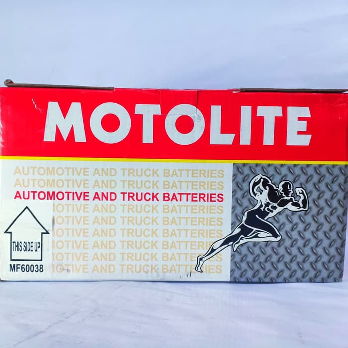 "Aki Mobil Peugeot 407 60038 60044 Motolite Accu Kering"